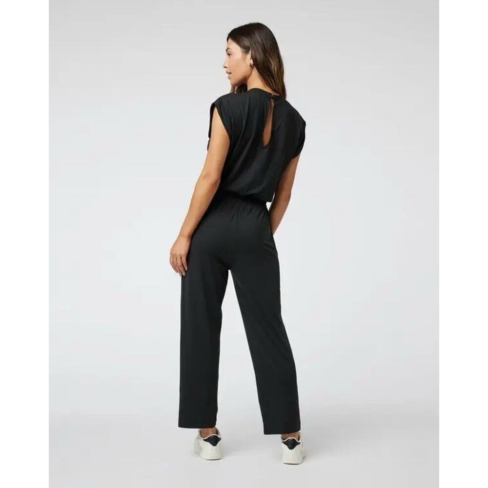 VUORI Short Sleeve Lux Crew Jumpsuit Women's Size XS Black VW4104 Worn Once - Picture 2 of 7